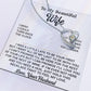 To My Beautiful Wife Necklace, Gift From Husband, Anniversary Gifts For Wife