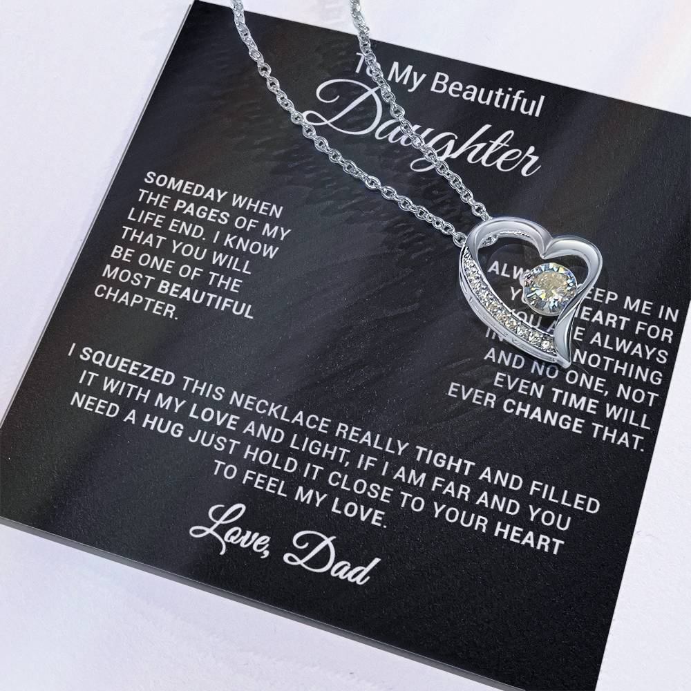To My Daughter Necklace, Gift for Daughter from Dad, Daughter Father Necklace 24_2