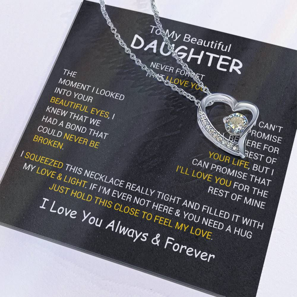 To My Daughter Necklace, Daughter Father Necklace, Daughter Gift From Dad, Mom 3_12