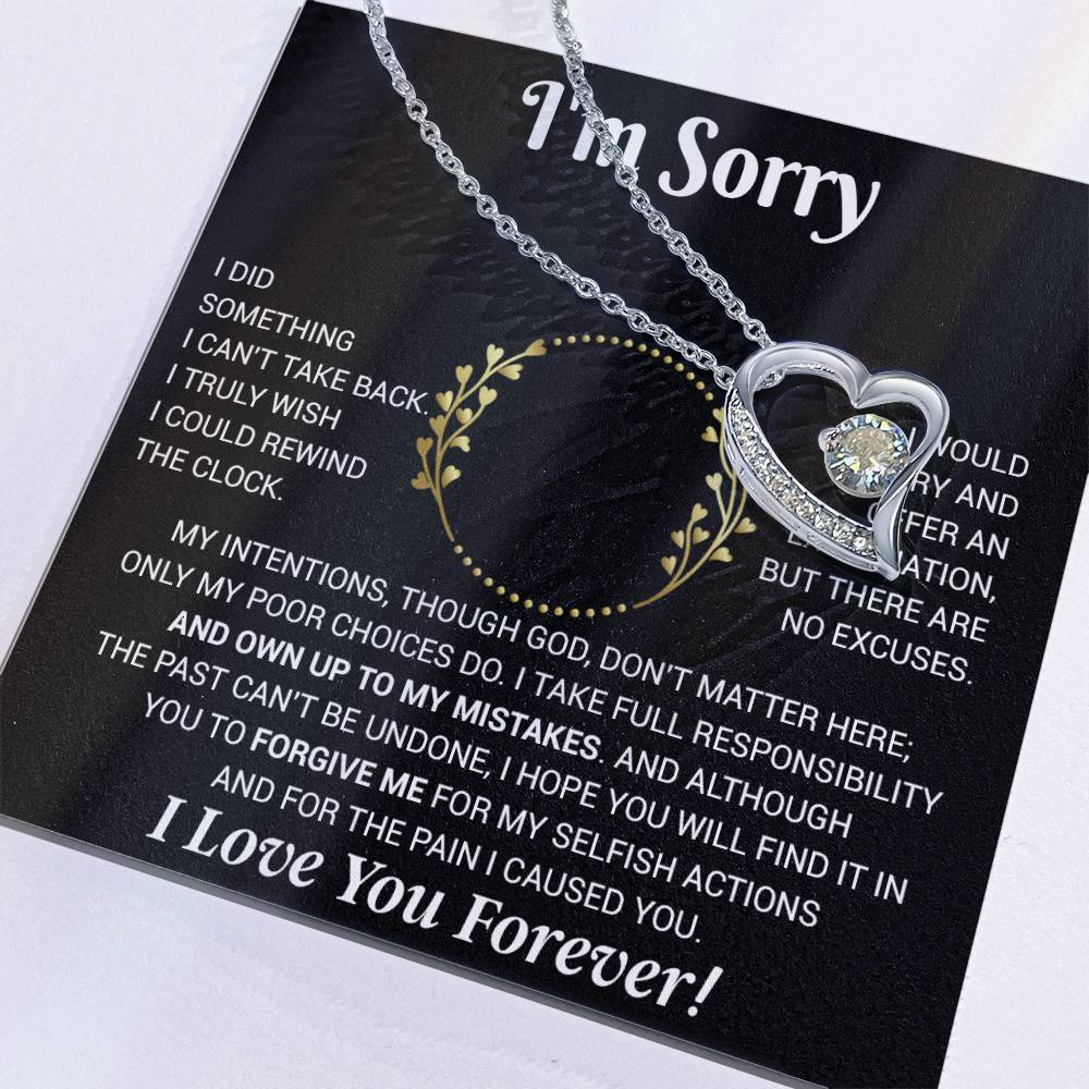 I'm Sorry Necklace Gifts, Apology Gifts For Her, Forgiveness Gift, Wife Gift 12_11