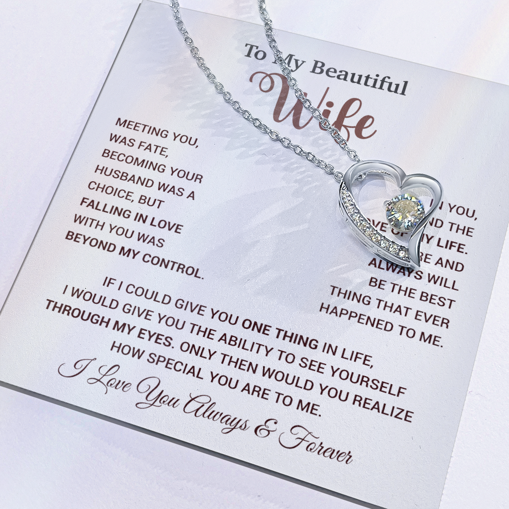 To My Wife Necklace, Wife Gift From Husband, Wife Husband Necklace, Christmas Gift 20_9