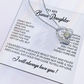 To My Bonus Daughter Necklace, Gift for Bonus Daughter, Step Daughter Birthday 7_11_White