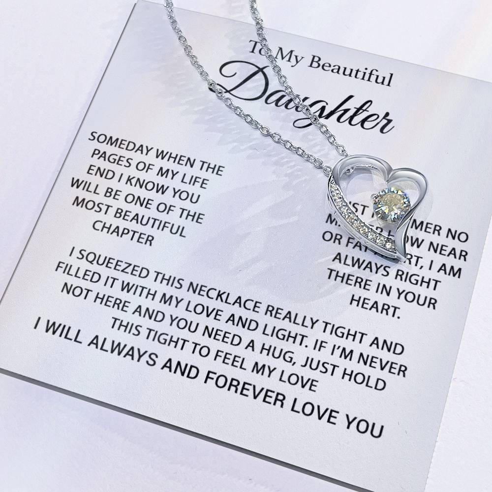 To My Daughter Necklace, Daughter Father Necklace, Daughter Gift From Dad 25_1