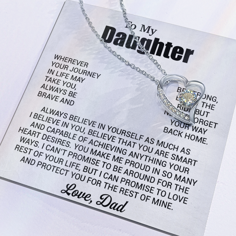 To My Daughter Necklace, Daughter Father Necklace, Daughter Gift From Dad 31_7