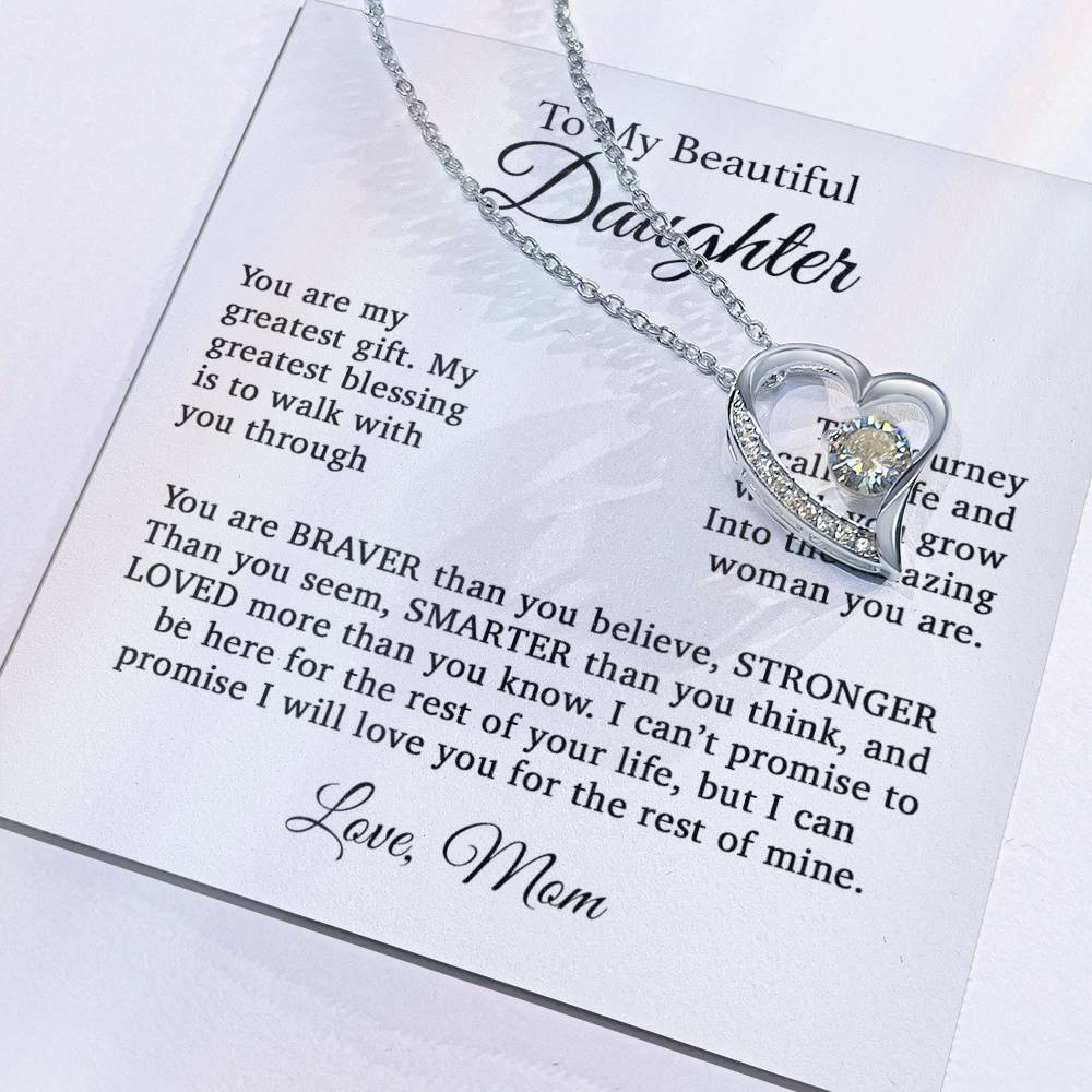 To My Daughter Necklace, Gift For Daughter From Mom, Daughter Mother Necklace 11_4