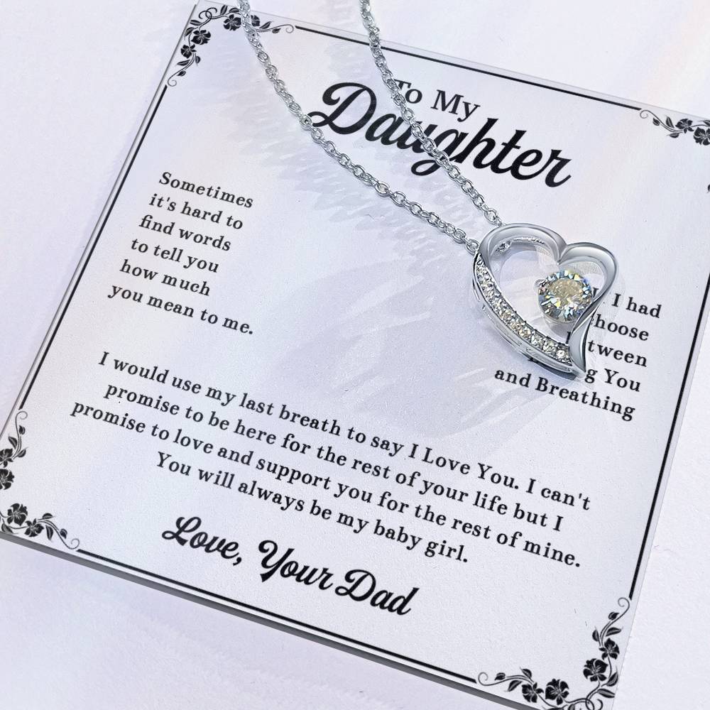 To My Daughter Necklace, Daughter Father Necklace, Daughter Gift From Dad 13_11