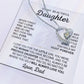 To My Daughter Necklace, Daughter Father Necklace, Daughter Gift From Dad 13_2
