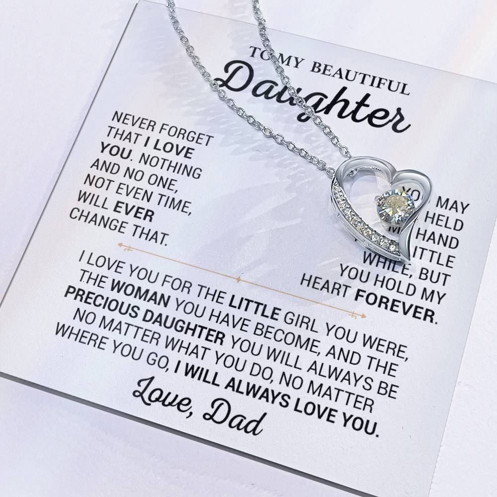 To My Daughter Necklace, Daughter Father Necklace, Daughter Gift From Dad 13_2