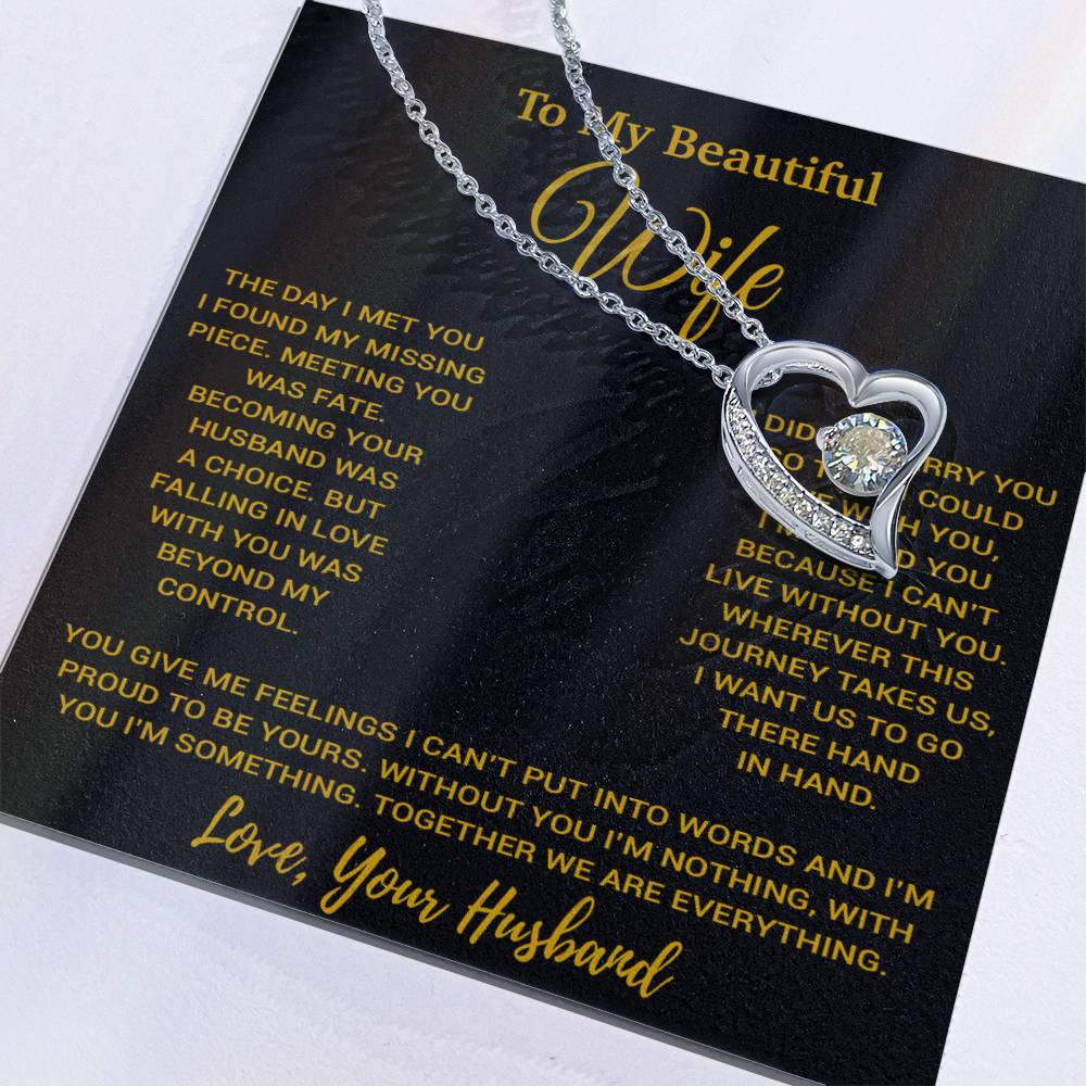 To My Wife Necklace, Vanlentines Gifts For Women, Anniversary Gift For Wife 1_11_Gold