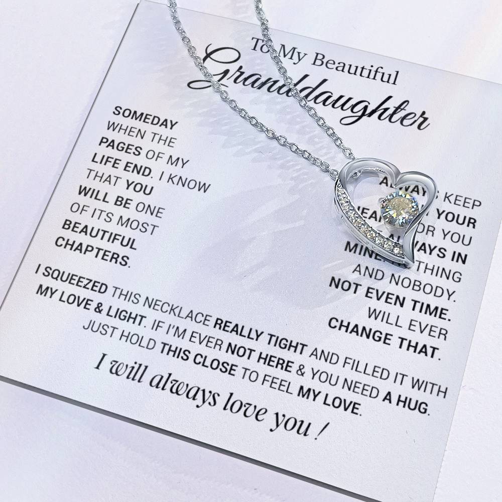 To My Granddaughter Necklace, Birthday Gift For Granddaughter From Grandpa 12_12