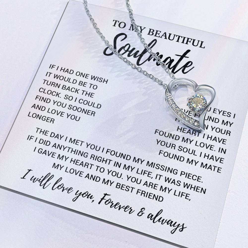 To My Soulmate Necklace, Soulmate Gift, Soulmate Jewelry Anniversary 14_8