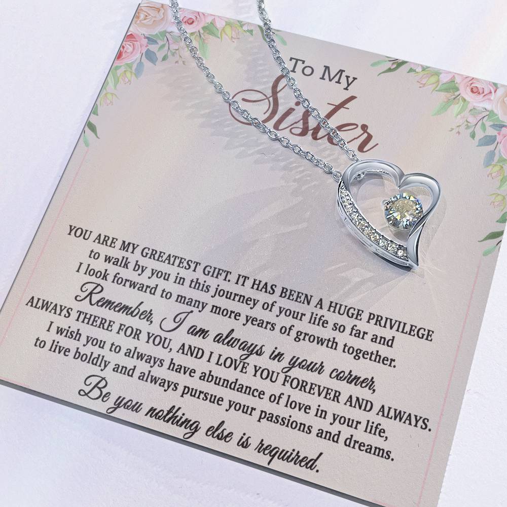 To My Sister Necklace, Brother to Sister, Birthday gift For Sister from Brother 26_8