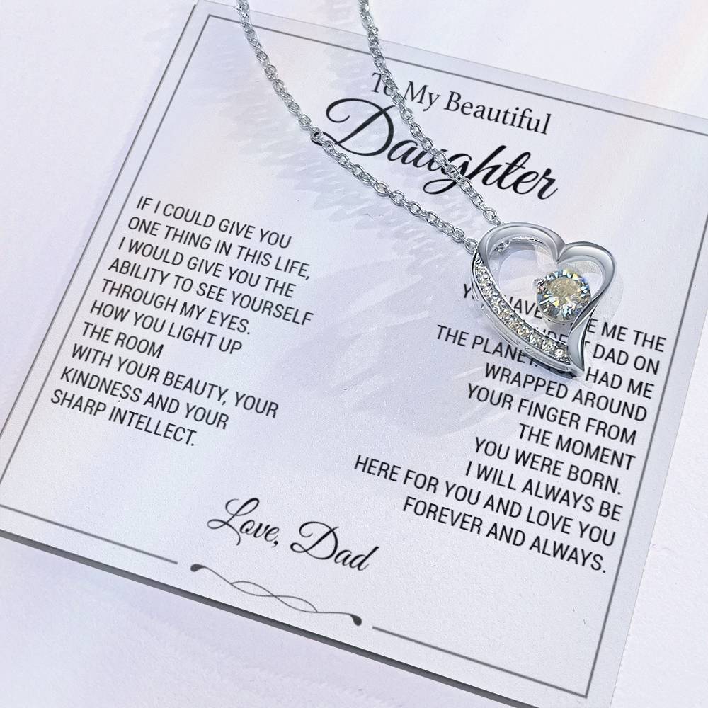To My Daughter Necklace, Father to Daughter Necklace, Birthday Gift, Daughter Necklace 9_11