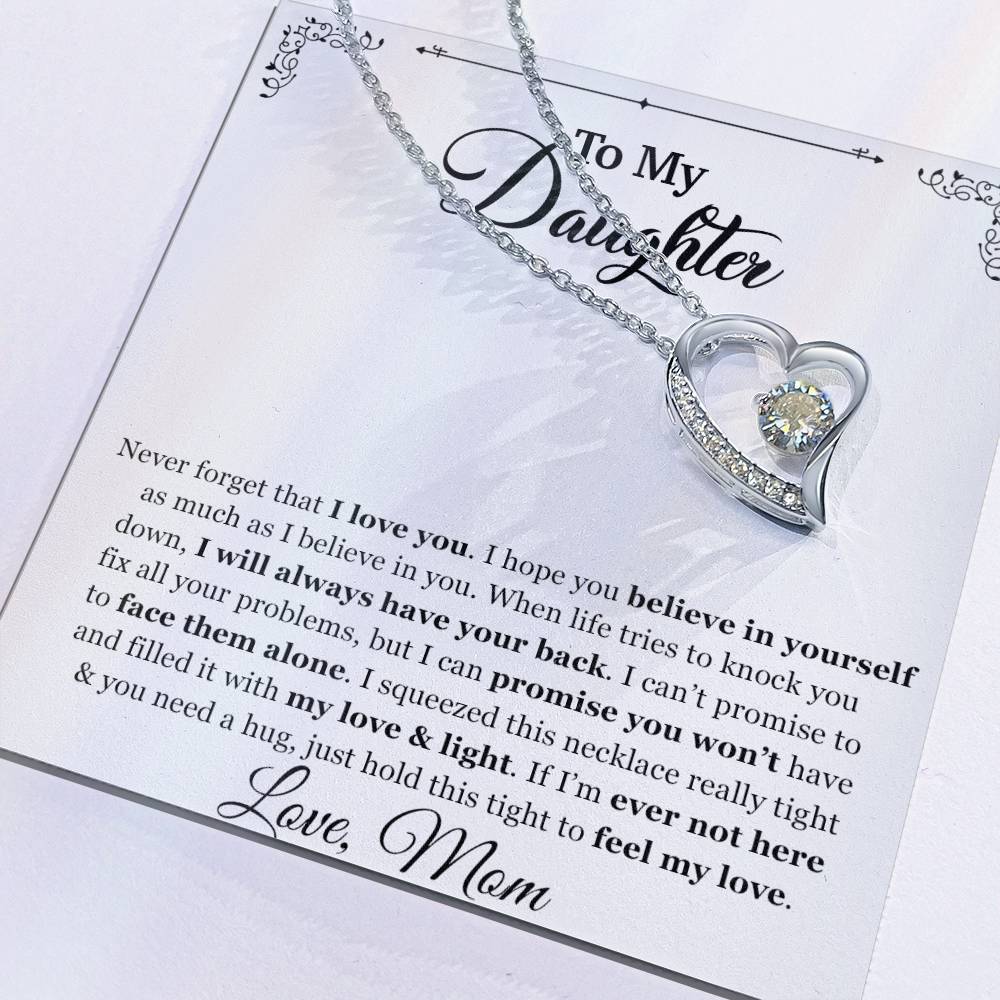 To My Daughter Necklace, Gift for Daughter from mom, Daughter Father Necklace