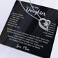 To My Daughter Necklace, Gift for Daughter from Mom, Mother Daughter Necklace 18_5_Black