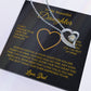 To My Daughter Necklace, Gift for Daughter from Dad, Father Daughter Necklace 6_6_Gold