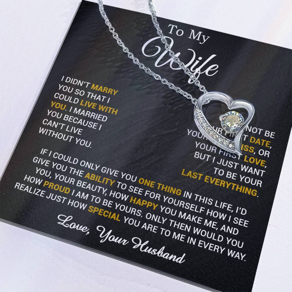 To My Wife Necklace, Gift For Wife, Anniversary Gift For Wife, Necklace For Wife 2_6