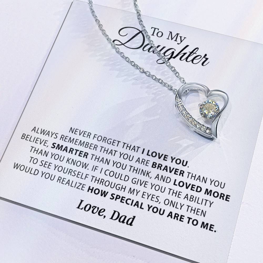 To My Daughter Necklace, Daughter Father Necklace, Daughter Gift from Dad 23_11
