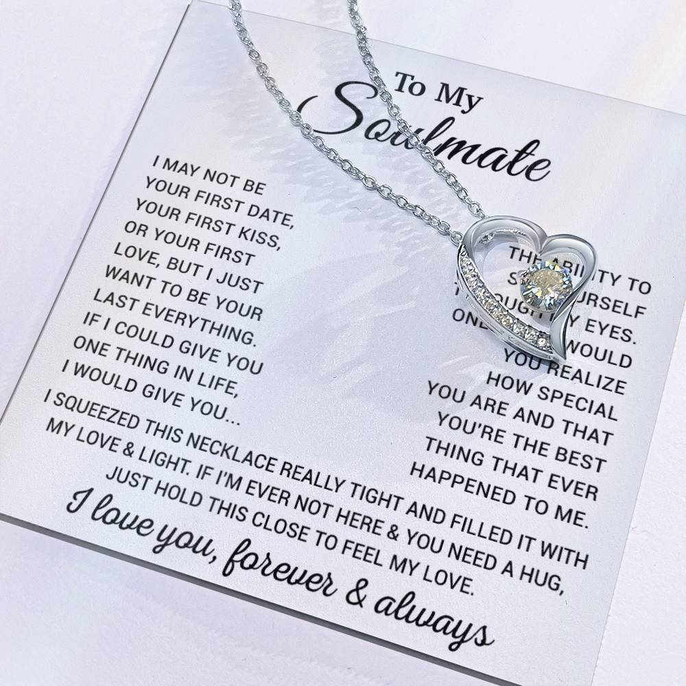 To My Soulmate Necklace, Valentine Gift for Wife, Girlfriend Anniversary Pendant Birthday 8_1
