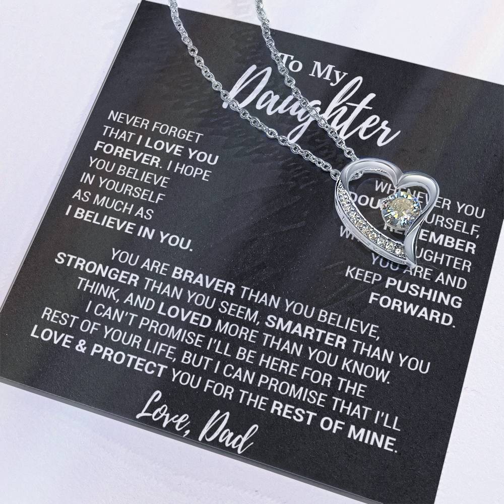 To My Daughter Necklace, Daughter Father Necklace, Daughter Gift From Dad 12_10