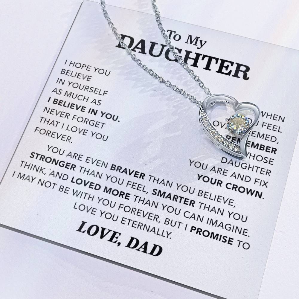 To My Daughter Necklace, Gift for Daughter from Dad, Father Daughter Necklace 4_12