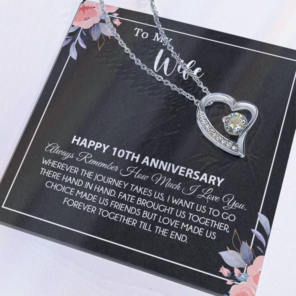 10th Anniversary Gift For Wife Necklace, 10 Year Anniversary, 10th Wedding Gift _28_8
