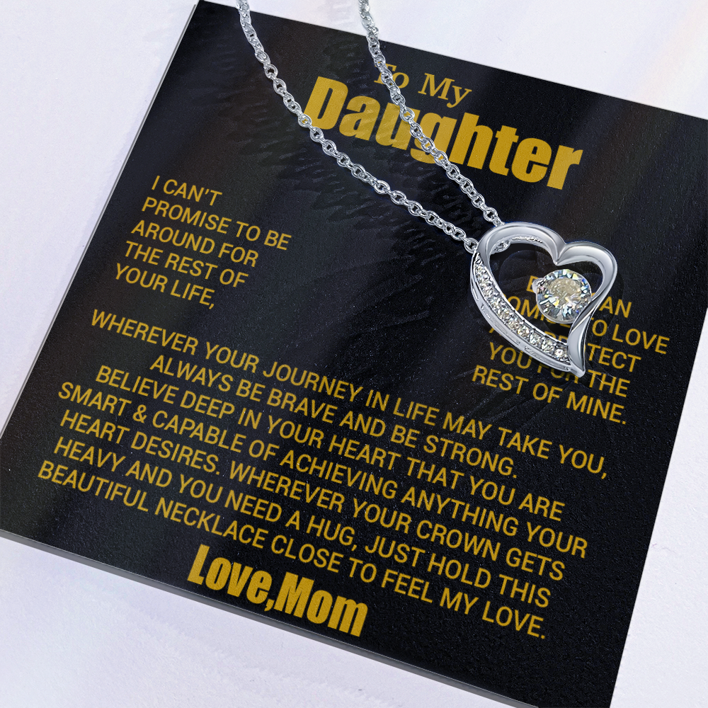To My Daughter Necklace, Daughter Mother Necklace, Daughter Gift From Mom 24_8_Gold