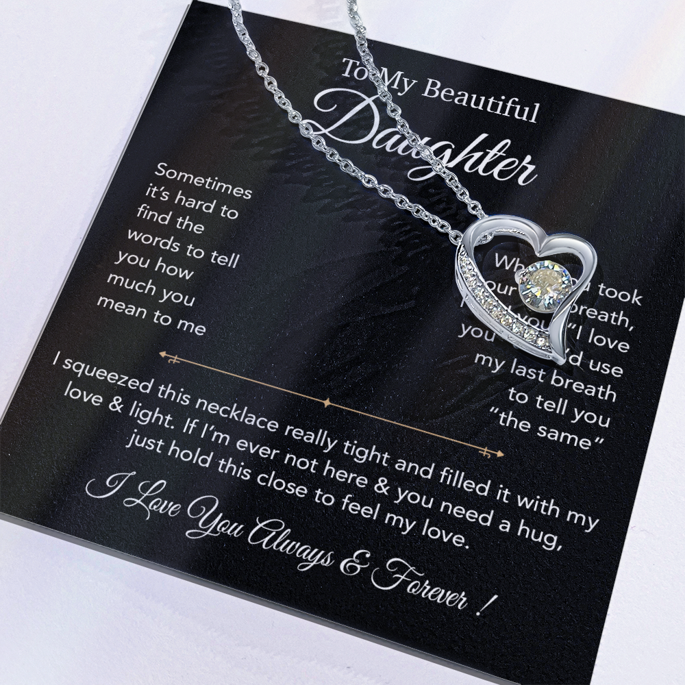 To My Daughter Necklace, Gift for Daughter from Dad,Daughter Father Necklace 23_12