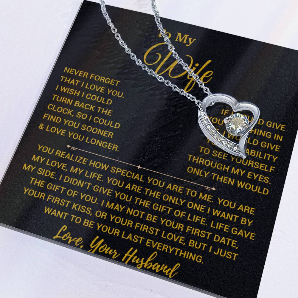 To My Wife Necklace, Vanlentines Gifts For Women, Anniversary Gift For Wife 14_2_Gold