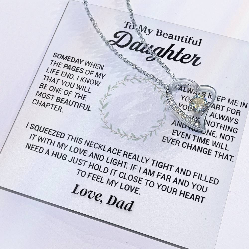 To My Daughter Necklace, Gift for Daughter from Dad, Daughter Father Necklace 4_11