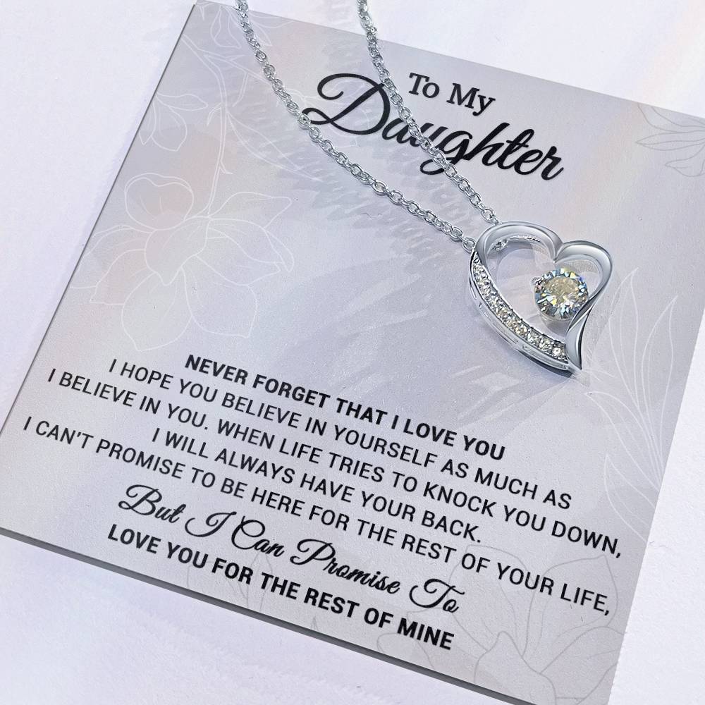 To My Daughter Necklace, Gift From Mom Dad, Birthday Christmas Gift