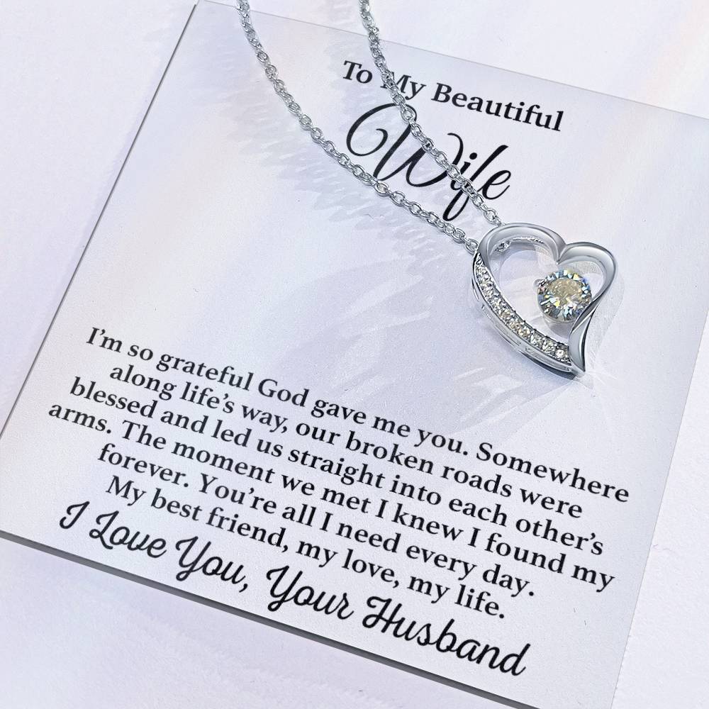 To My Wife Necklace, Gift From Husband, Anniversary Jewelry Gifts Wife 29_3