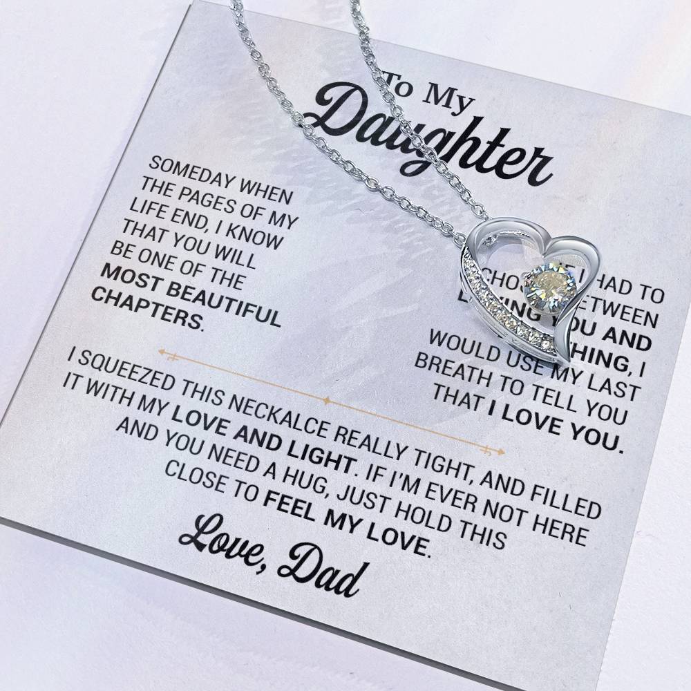 To My Daughter Necklace, Gift for Daughter from Dad, Daughter Father Necklace 2_11