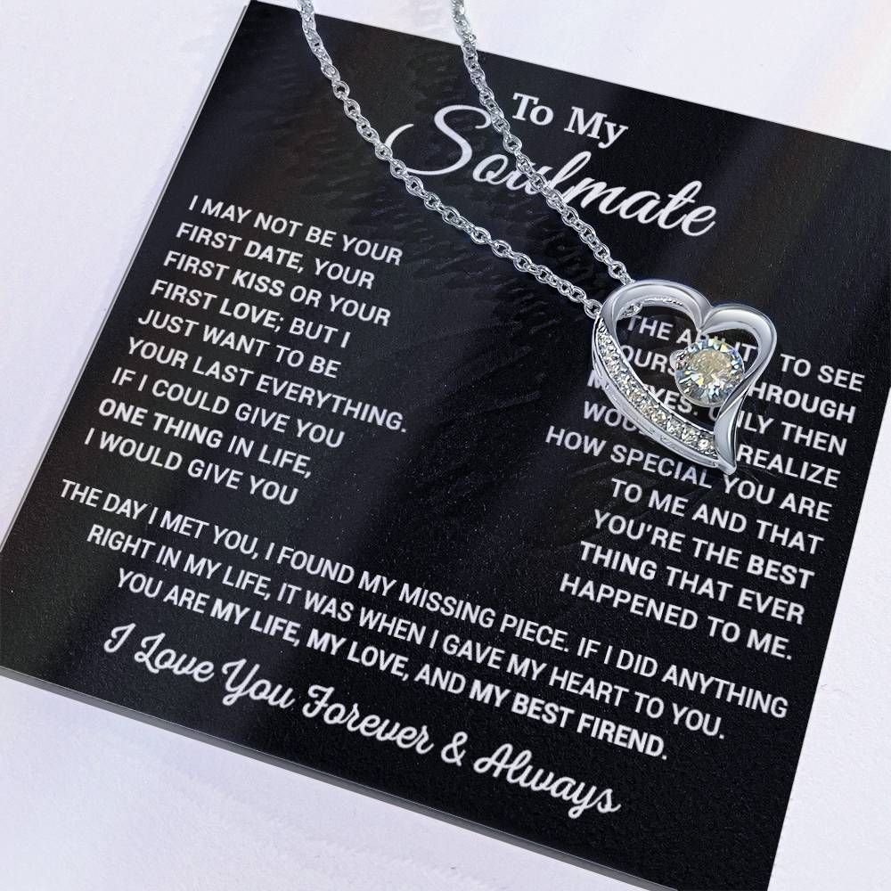 To My Soulmate Necklace, Valentine Gift For Her, Gift For Soulmate 11_1_Black