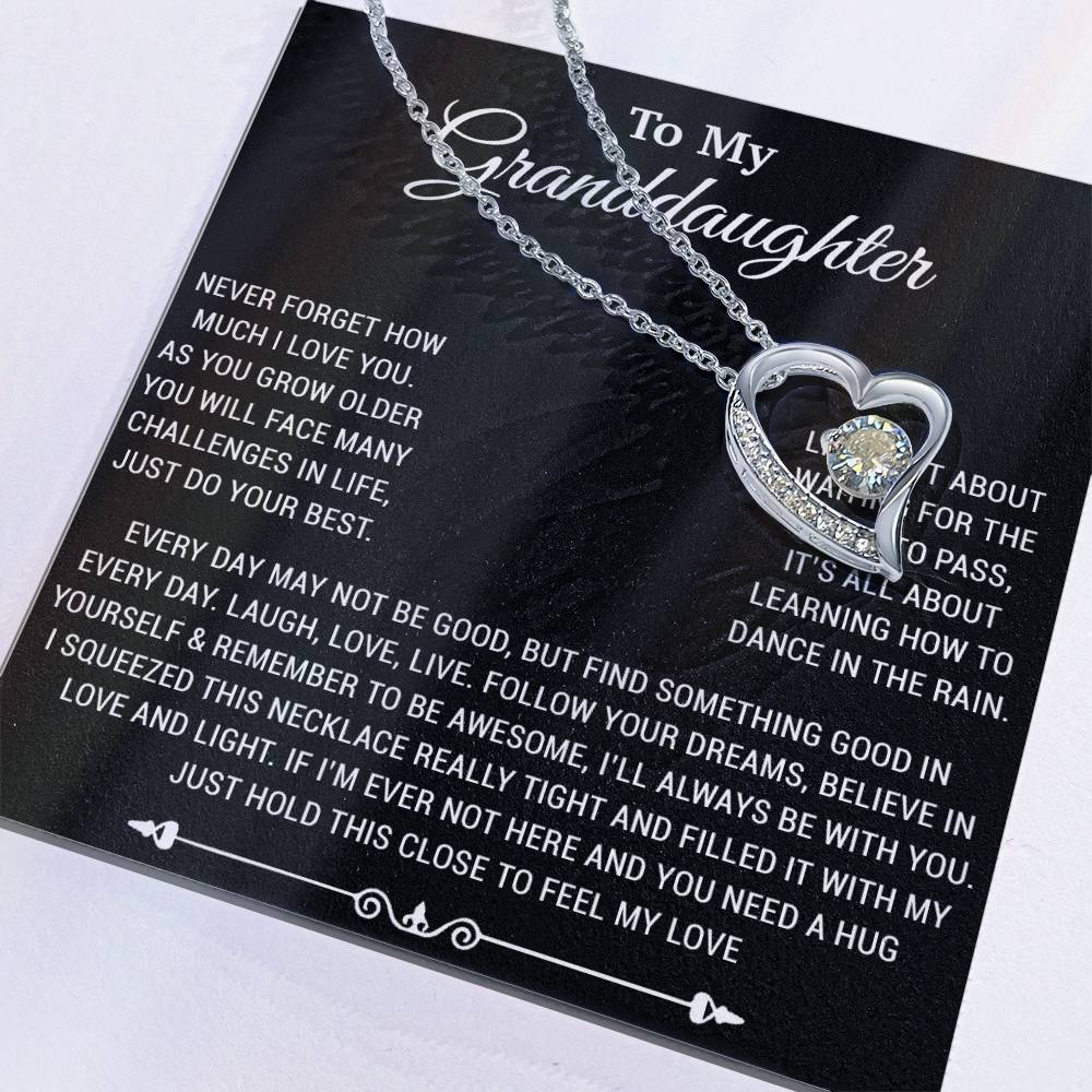To My Granddaughter Necklace, Birthday Gift For Granddaughter, Birthday Gifts 6_10