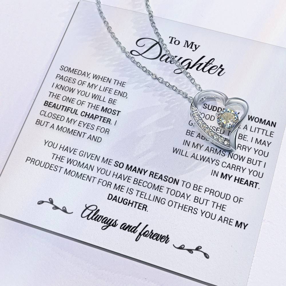 To My Daughter Necklace, Daughter Gift from Mom/Dad, Gift for Daughter Birthday 23_1