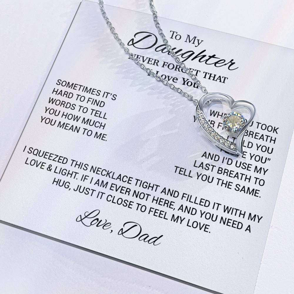 To My Daughter Necklace, Daughter Father Necklace, Daughter Gift From Dad 17_10