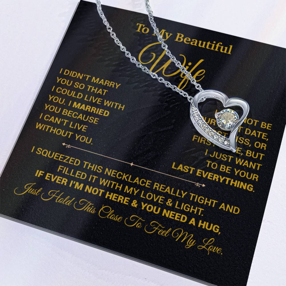 To My Wife Necklace, Christmas Gifts For Women, Anniversary Gift For Wife 9_9_Gold