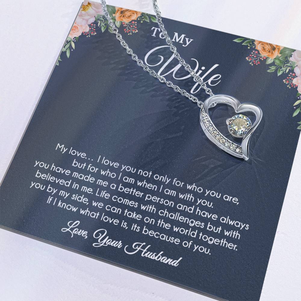 To My Wife Necklace, Wife Gift From Husband, Wife Husband Necklace, Christmas Gift 6_9