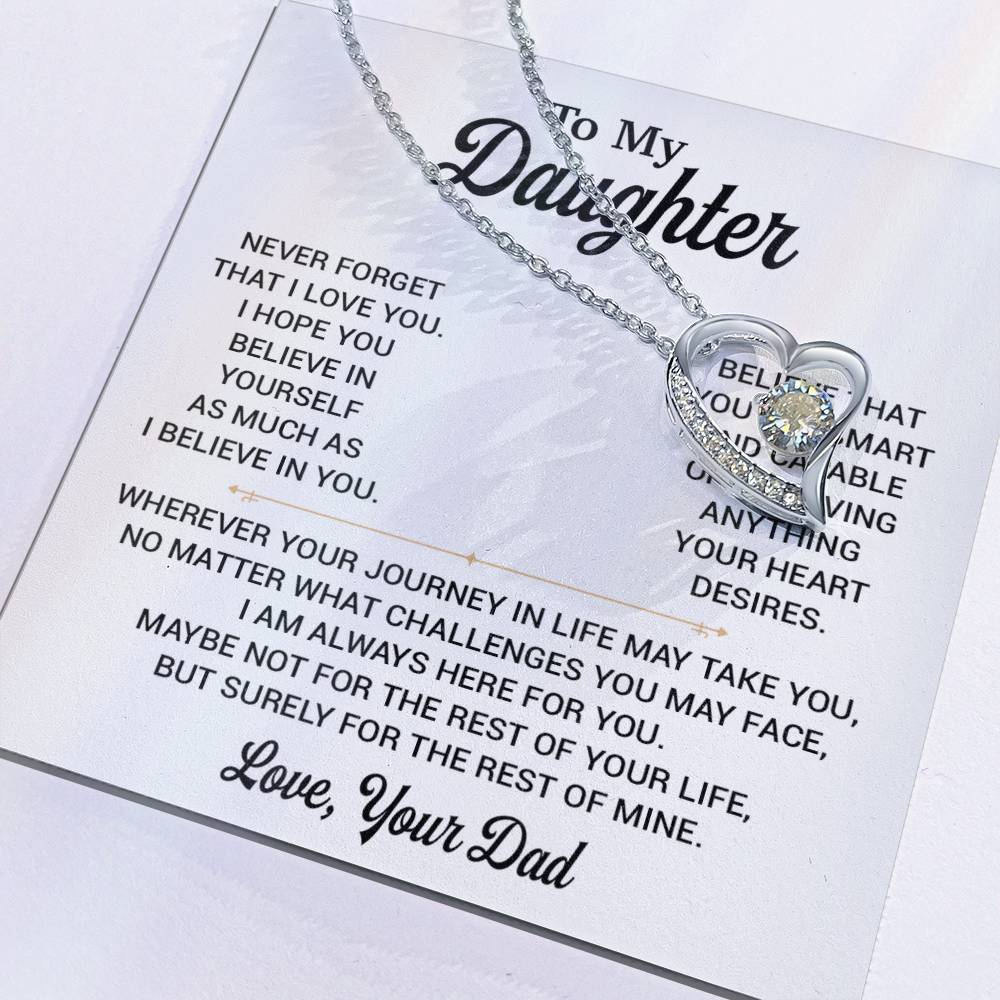 To My Daughter Necklace, Gift for Daughter from Dad, Daughter Father Necklace 8_11