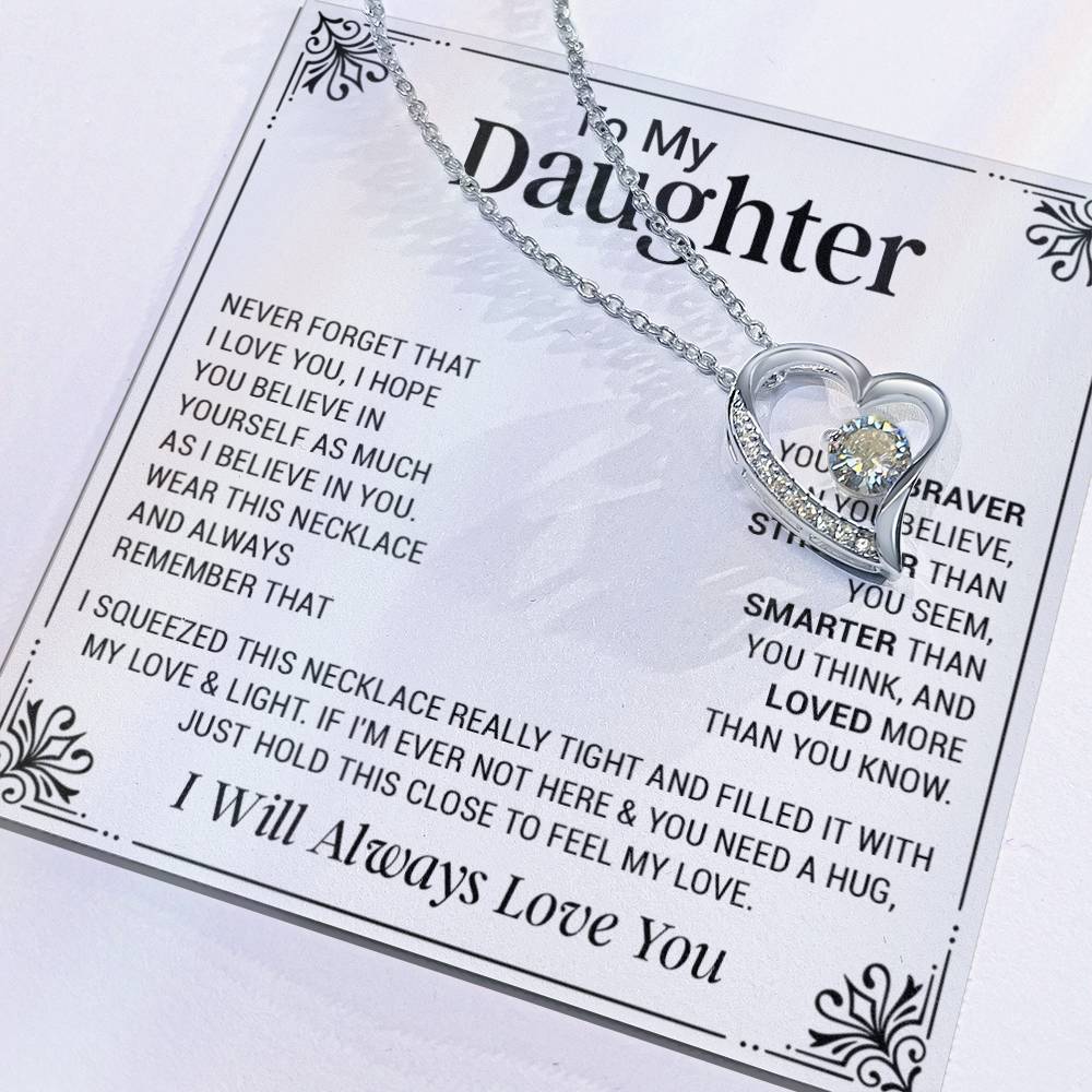 To My Daughter Necklace, Gift For Daughter From Dad, Mother Daughter Gifts