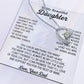 To My Daughter Necklace, Daughter Father Necklace, Daughter Gift From Dad 18_8_White