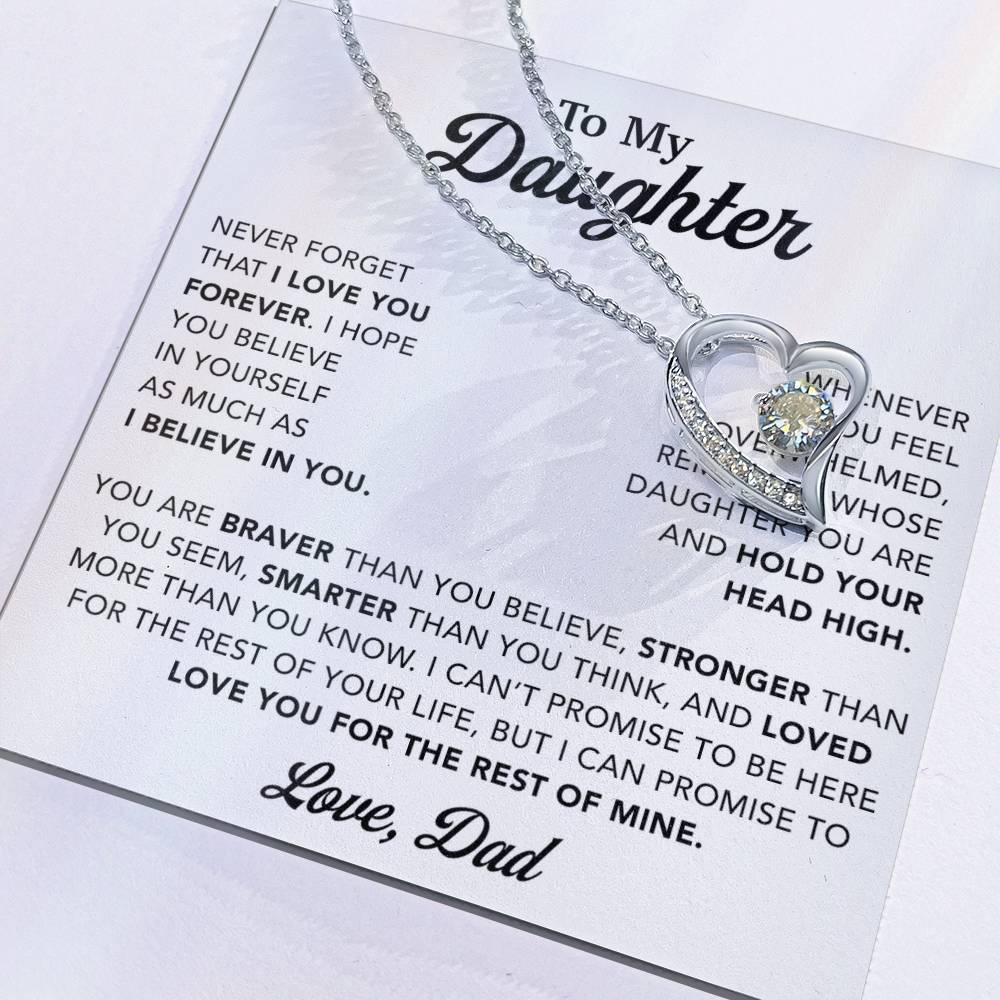 To My Daughter Necklace, Gift for Daughter from Dad, Father Daughter Necklace 26_10