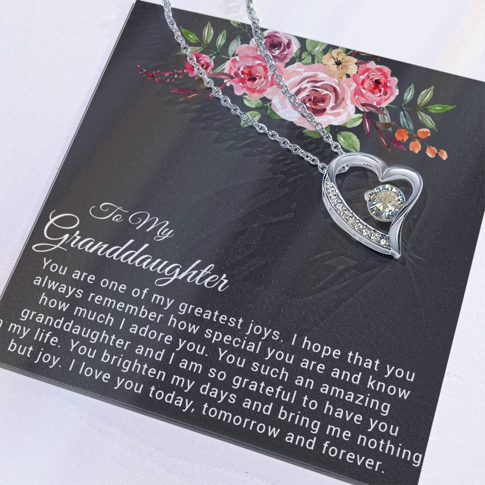 To My Granddaughter Necklace, Birthday Gift For Granddaughter, Granddaughter Gifts