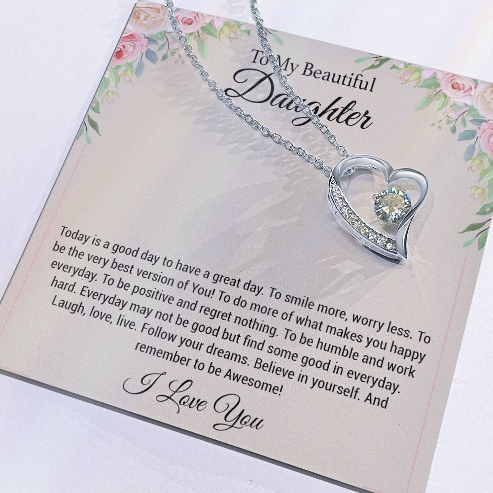 To My Daughter Necklace, Daughter Gift, Daughter Gift From Mom