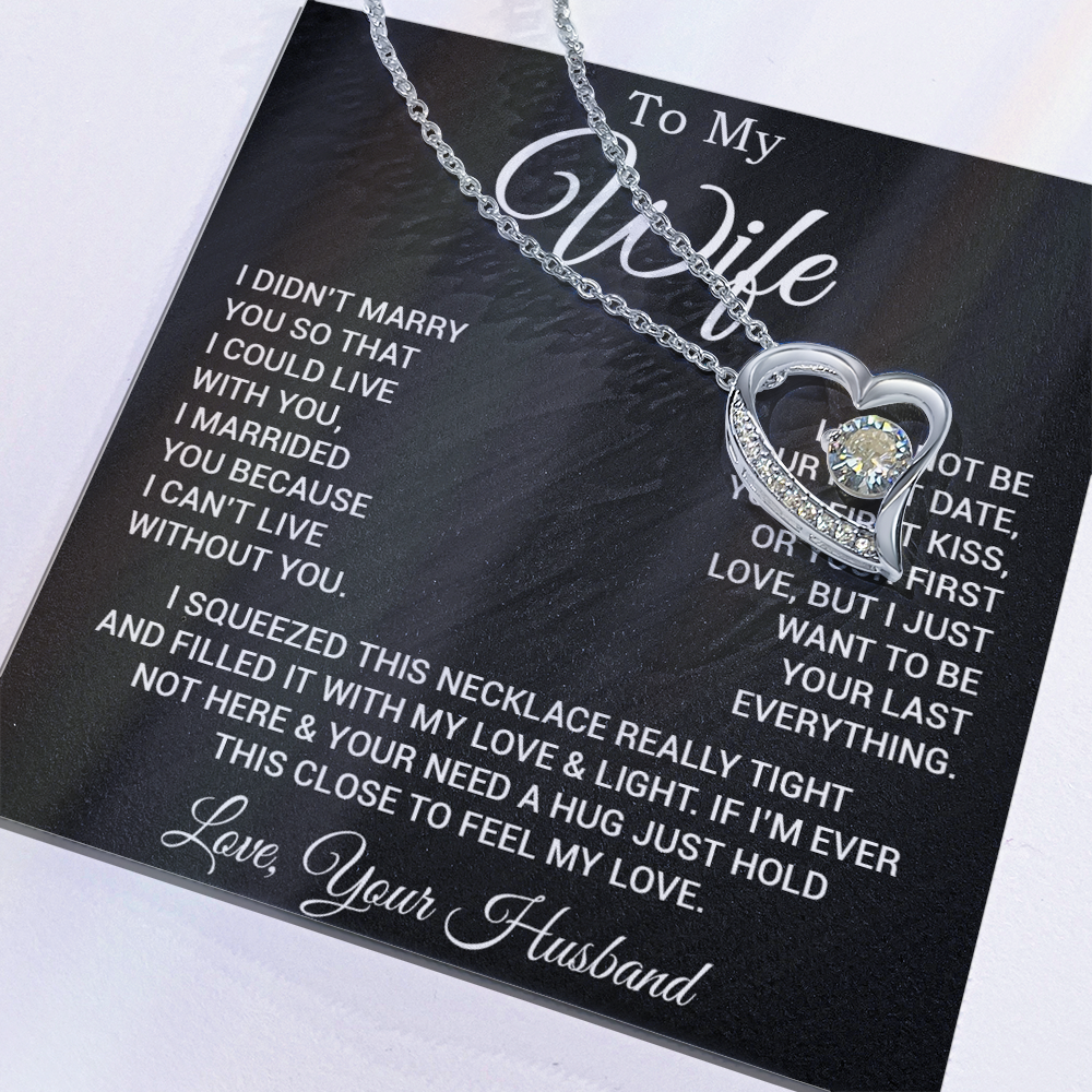 To My Wife Necklace, Gift For Wife, Anniversary Gift For Wife, Necklace For Wife 25_2
