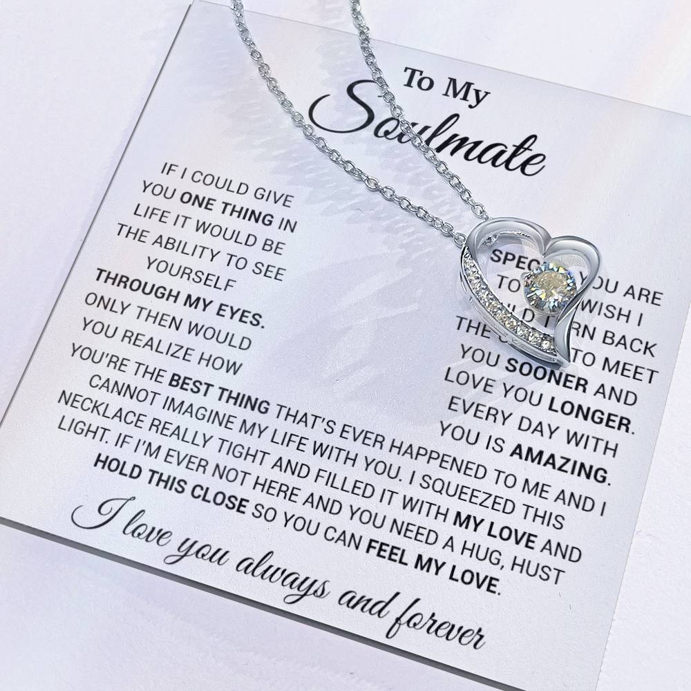 To My Soulmate Necklace, Christmas, Valentine Gift For Her, Gift For Soulmate