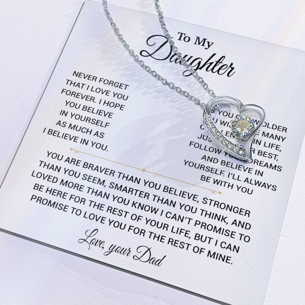 To My Daughter Necklace, Gift for Daughter from Dad, Daughter Father Necklace 22_11