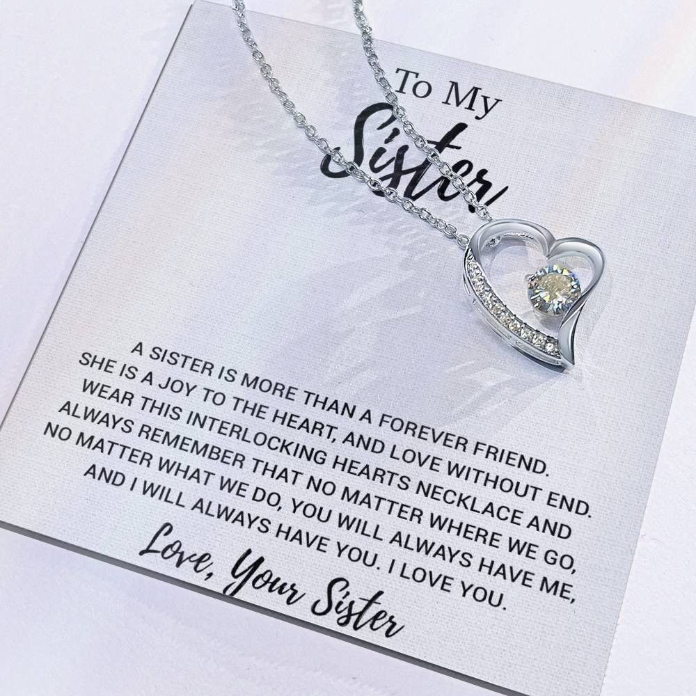 To My Sister Necklace, Brother to Sister, Birthday gift For Sister from Brother 19_2