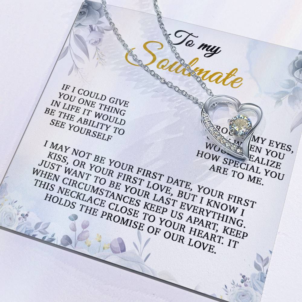 To My Soulmate Gift, Gift for Wife, Girlfriend Necklace, Anniversary Gift, Soulmates Gift